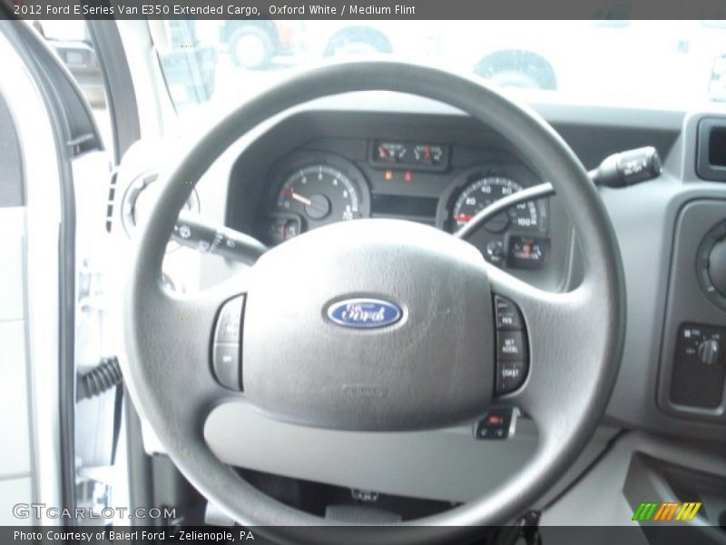 Oxford White / Medium Flint 2012 Ford E Series Van E350 Extended Cargo