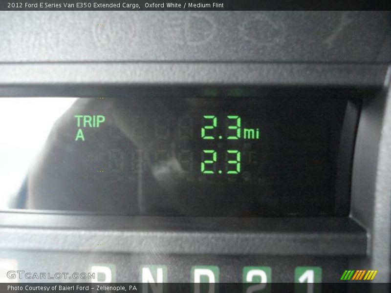 Oxford White / Medium Flint 2012 Ford E Series Van E350 Extended Cargo