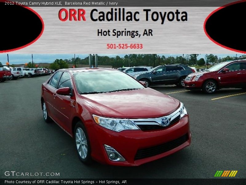 Barcelona Red Metallic / Ivory 2012 Toyota Camry Hybrid XLE