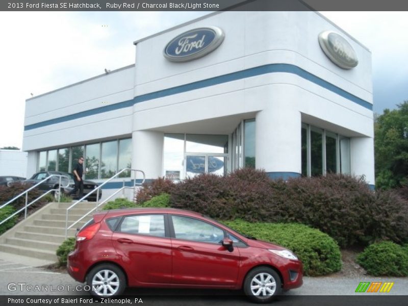 Ruby Red / Charcoal Black/Light Stone 2013 Ford Fiesta SE Hatchback