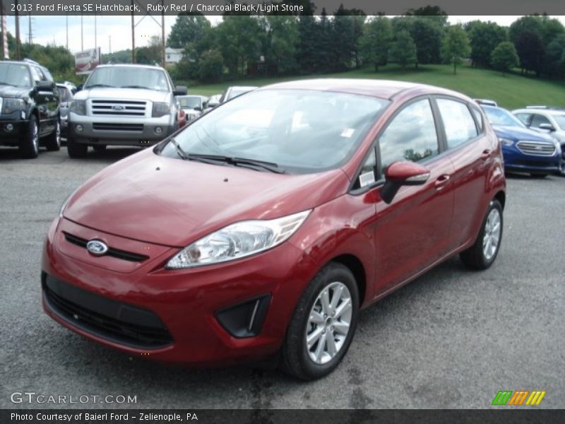 Ruby Red / Charcoal Black/Light Stone 2013 Ford Fiesta SE Hatchback