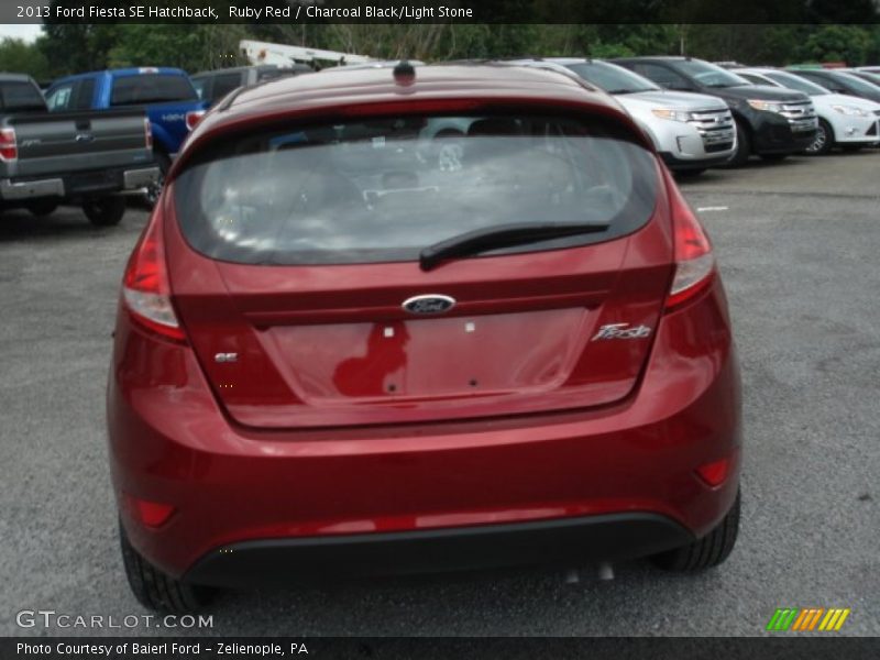 Ruby Red / Charcoal Black/Light Stone 2013 Ford Fiesta SE Hatchback