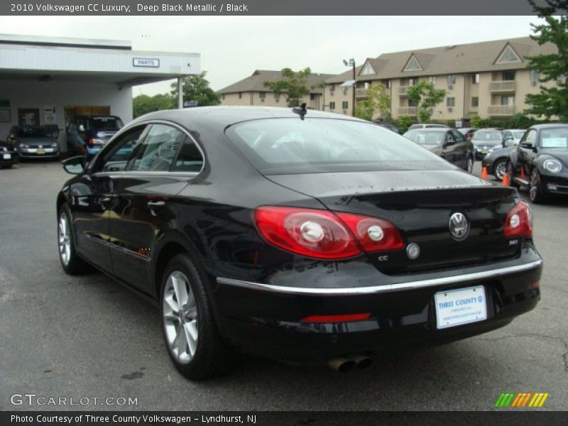 Deep Black Metallic / Black 2010 Volkswagen CC Luxury