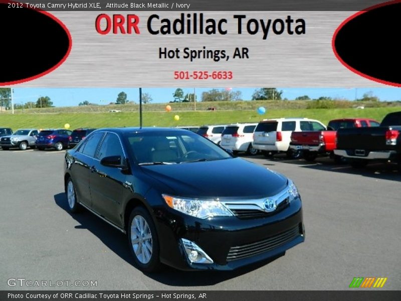 Attitude Black Metallic / Ivory 2012 Toyota Camry Hybrid XLE