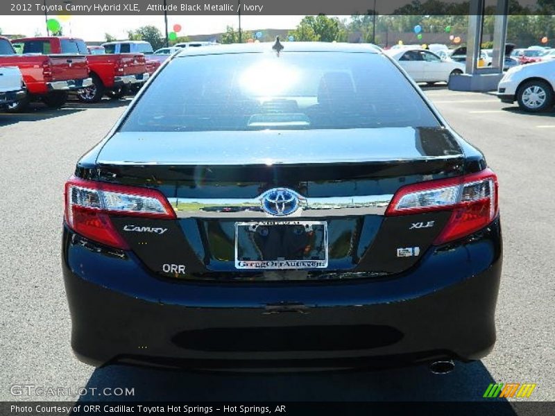 Attitude Black Metallic / Ivory 2012 Toyota Camry Hybrid XLE