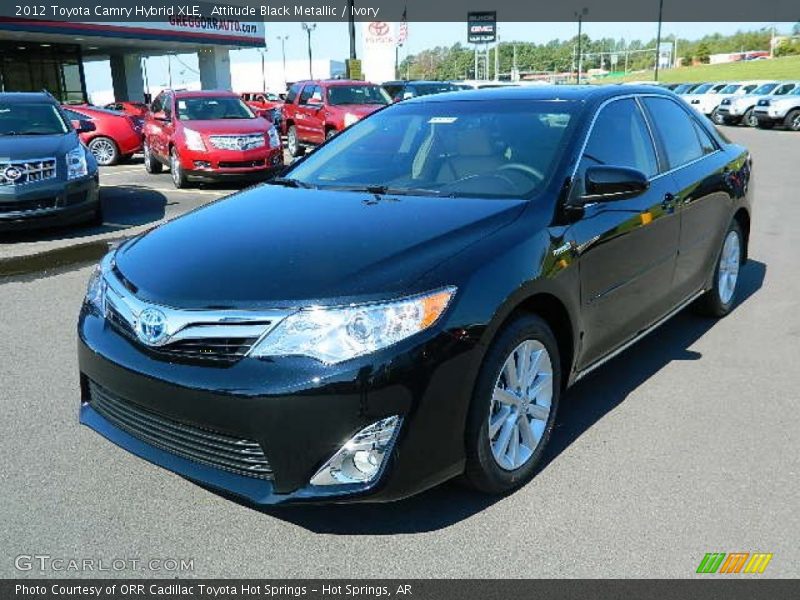 Attitude Black Metallic / Ivory 2012 Toyota Camry Hybrid XLE