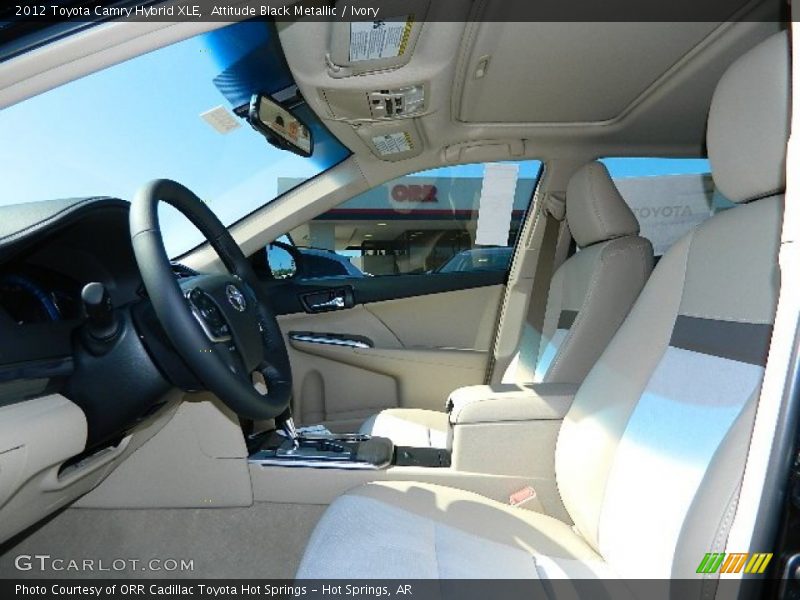 Attitude Black Metallic / Ivory 2012 Toyota Camry Hybrid XLE