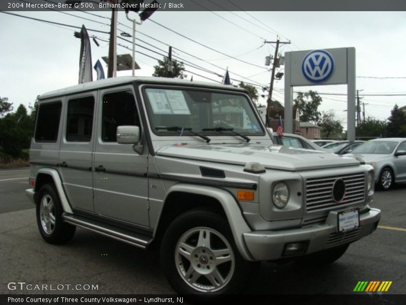 Brilliant Silver Metallic / Black 2004 Mercedes-Benz G 500