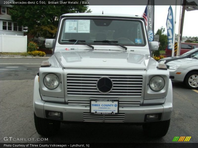 Brilliant Silver Metallic / Black 2004 Mercedes-Benz G 500