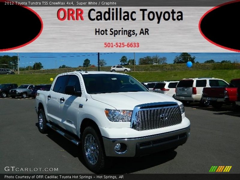 Super White / Graphite 2012 Toyota Tundra TSS CrewMax 4x4