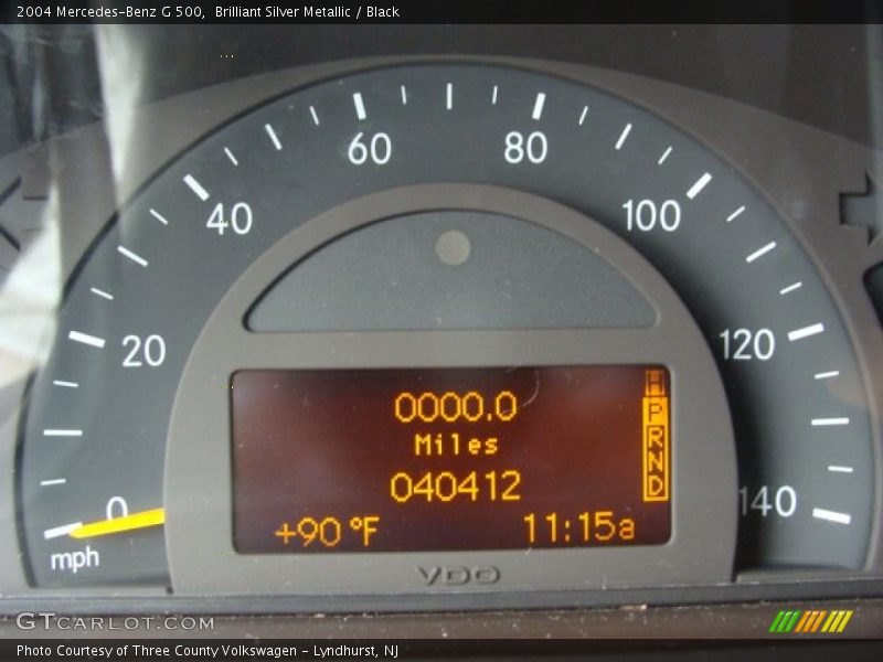 Brilliant Silver Metallic / Black 2004 Mercedes-Benz G 500