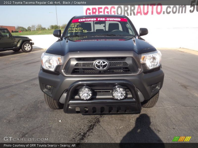 Black / Graphite 2012 Toyota Tacoma Regular Cab 4x4