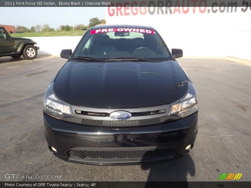 Ebony Black / Charcoal Black 2011 Ford Focus SES Sedan