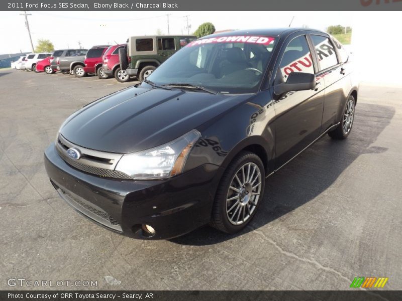 Ebony Black / Charcoal Black 2011 Ford Focus SES Sedan
