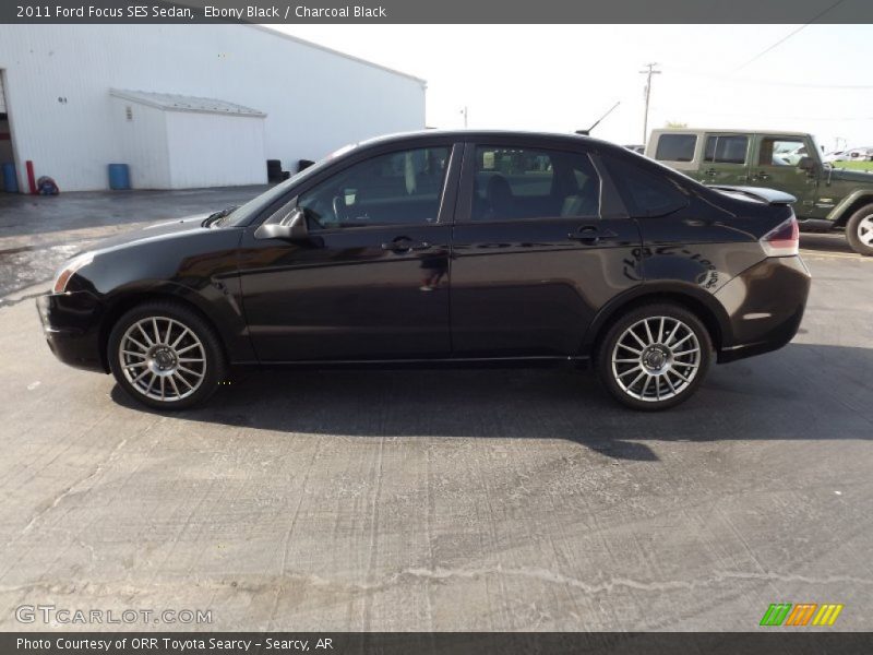 Ebony Black / Charcoal Black 2011 Ford Focus SES Sedan