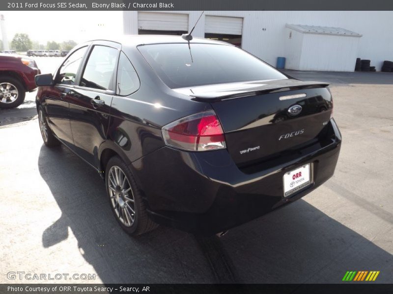 Ebony Black / Charcoal Black 2011 Ford Focus SES Sedan