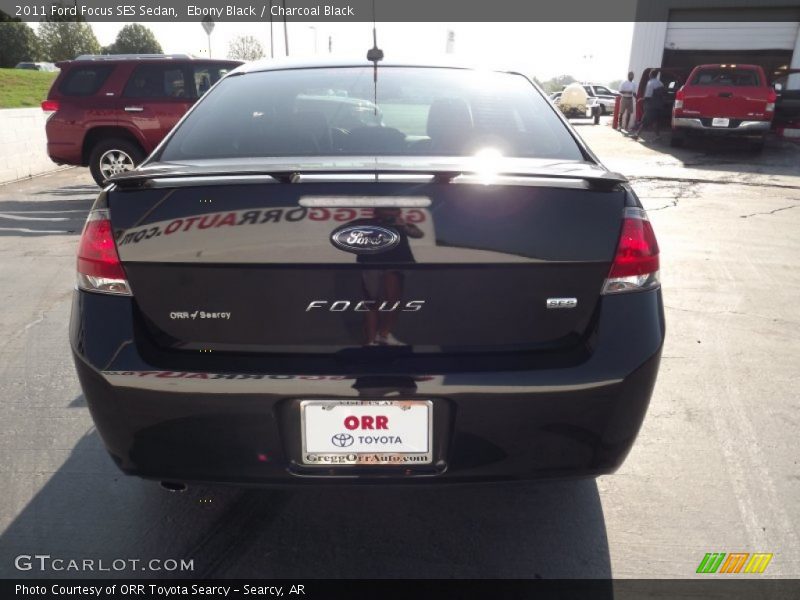 Ebony Black / Charcoal Black 2011 Ford Focus SES Sedan