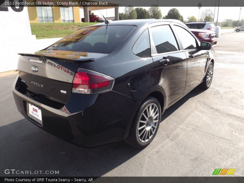 Ebony Black / Charcoal Black 2011 Ford Focus SES Sedan