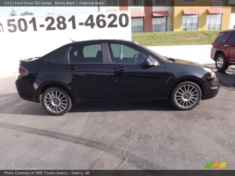 Ebony Black / Charcoal Black 2011 Ford Focus SES Sedan