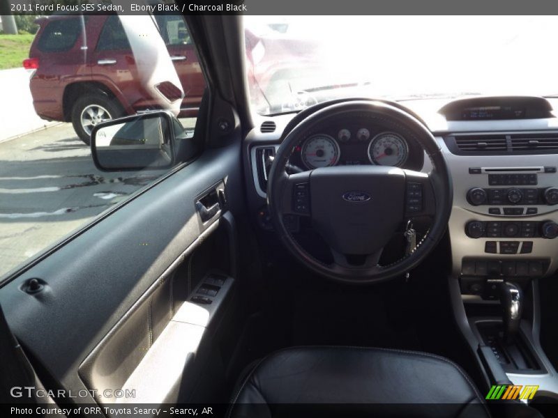 Ebony Black / Charcoal Black 2011 Ford Focus SES Sedan