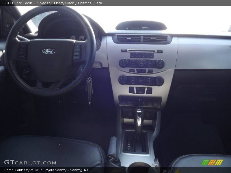 Ebony Black / Charcoal Black 2011 Ford Focus SES Sedan