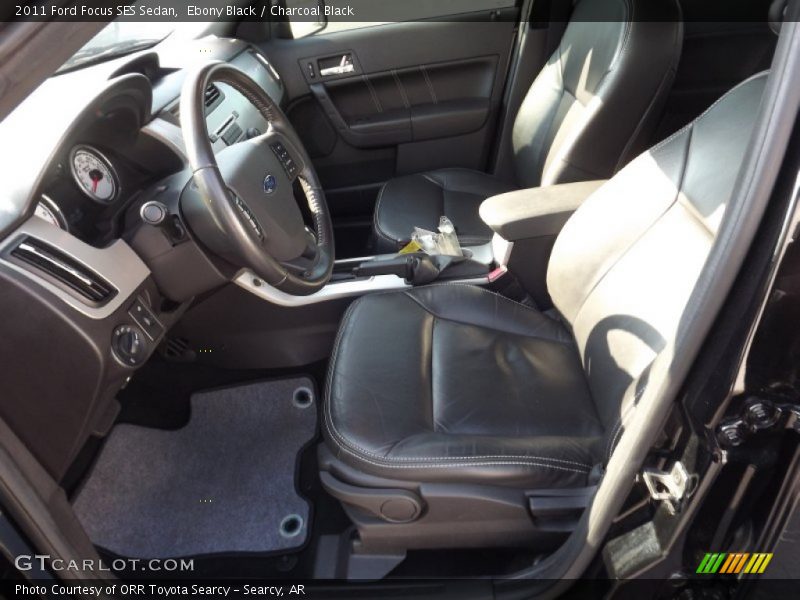 Ebony Black / Charcoal Black 2011 Ford Focus SES Sedan