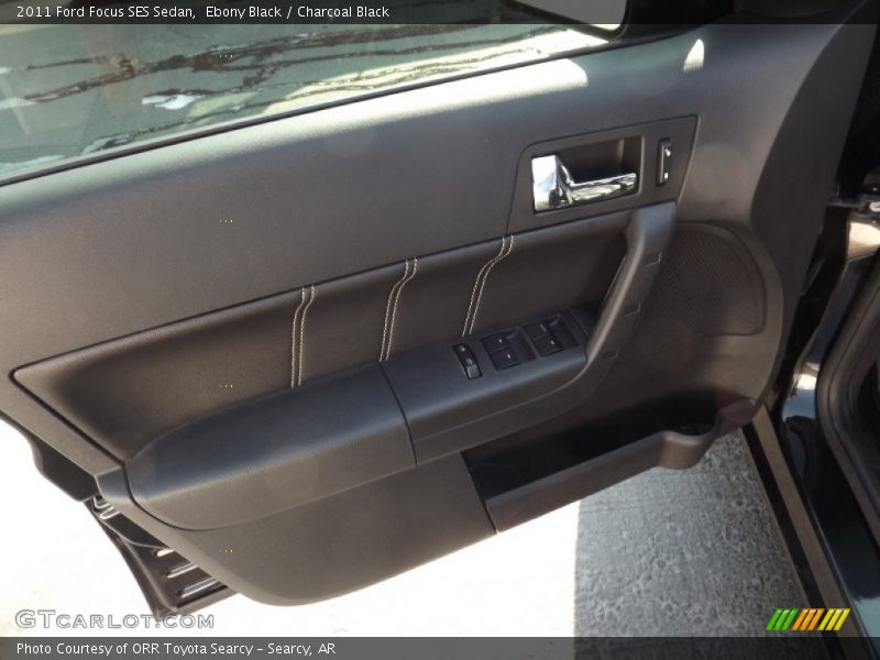 Ebony Black / Charcoal Black 2011 Ford Focus SES Sedan