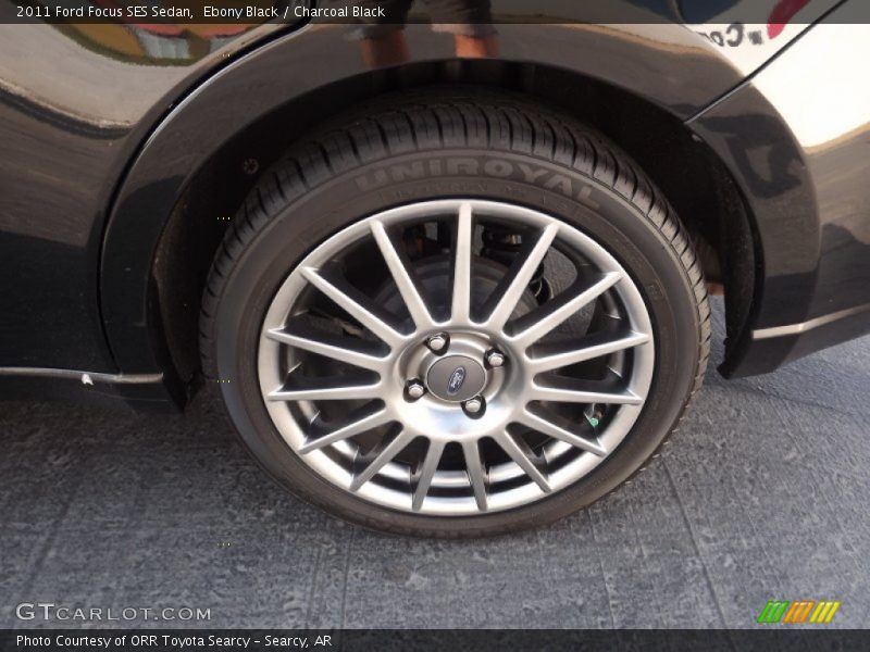 Ebony Black / Charcoal Black 2011 Ford Focus SES Sedan