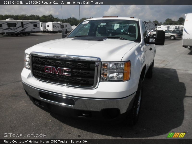 Summit White / Dark Titanium 2013 GMC Sierra 2500HD Regular Cab