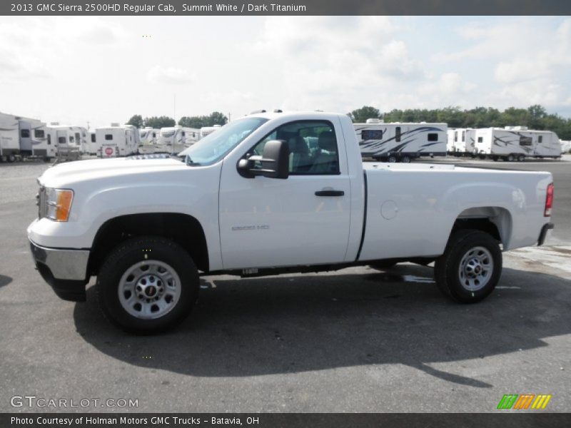 Summit White / Dark Titanium 2013 GMC Sierra 2500HD Regular Cab