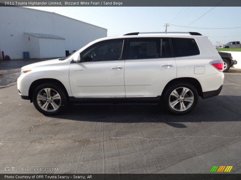 Blizzard White Pearl / Sand Beige 2011 Toyota Highlander Limited