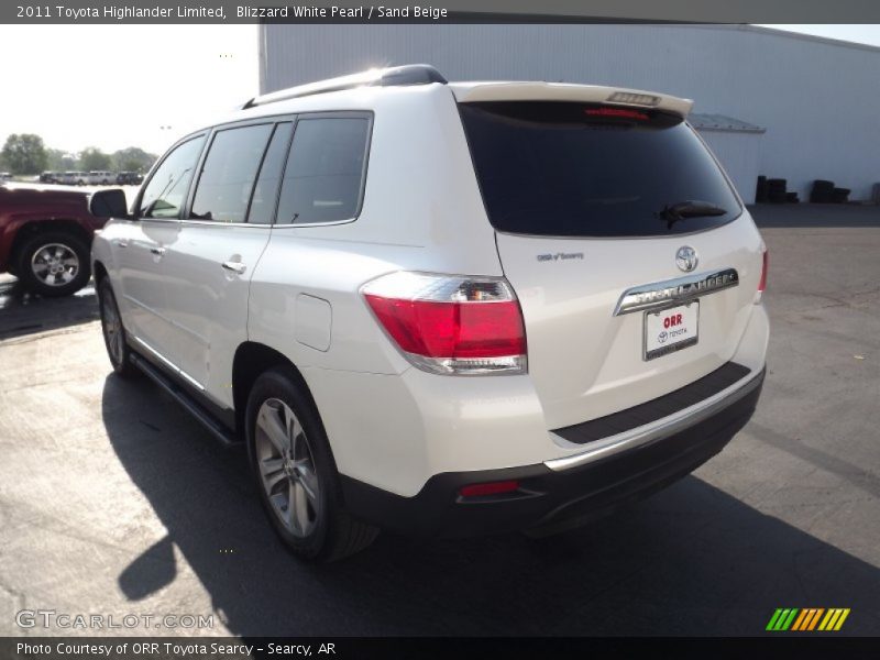 Blizzard White Pearl / Sand Beige 2011 Toyota Highlander Limited