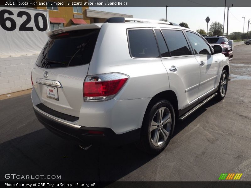 Blizzard White Pearl / Sand Beige 2011 Toyota Highlander Limited