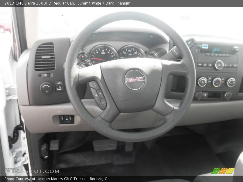 Summit White / Dark Titanium 2013 GMC Sierra 2500HD Regular Cab