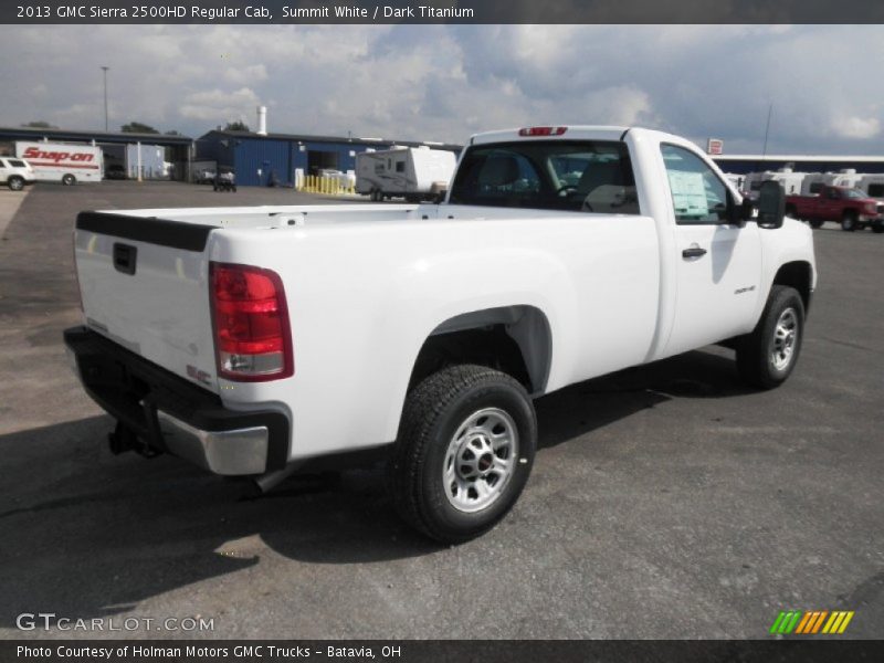 Summit White / Dark Titanium 2013 GMC Sierra 2500HD Regular Cab