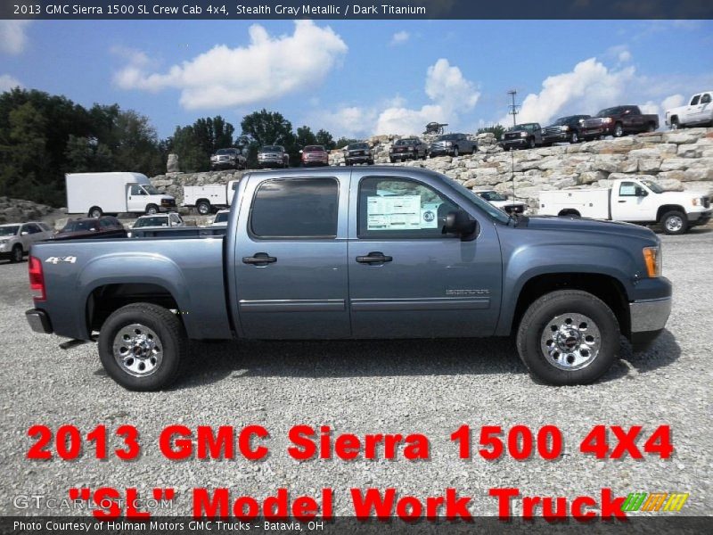 Stealth Gray Metallic / Dark Titanium 2013 GMC Sierra 1500 SL Crew Cab 4x4