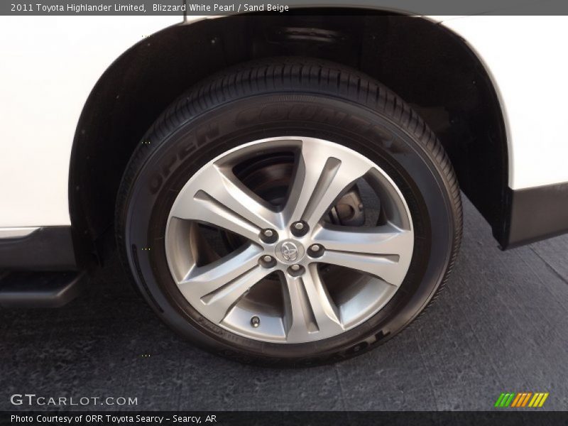 Blizzard White Pearl / Sand Beige 2011 Toyota Highlander Limited