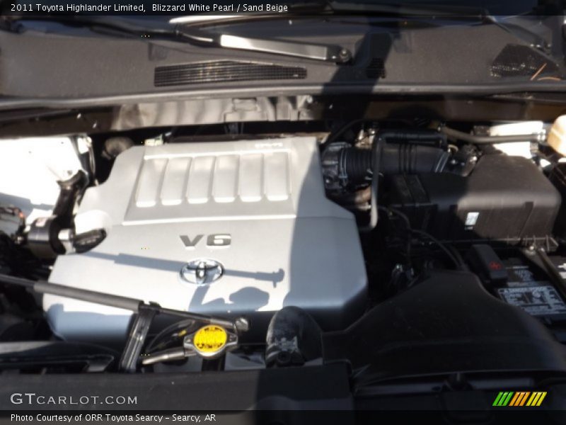 Blizzard White Pearl / Sand Beige 2011 Toyota Highlander Limited