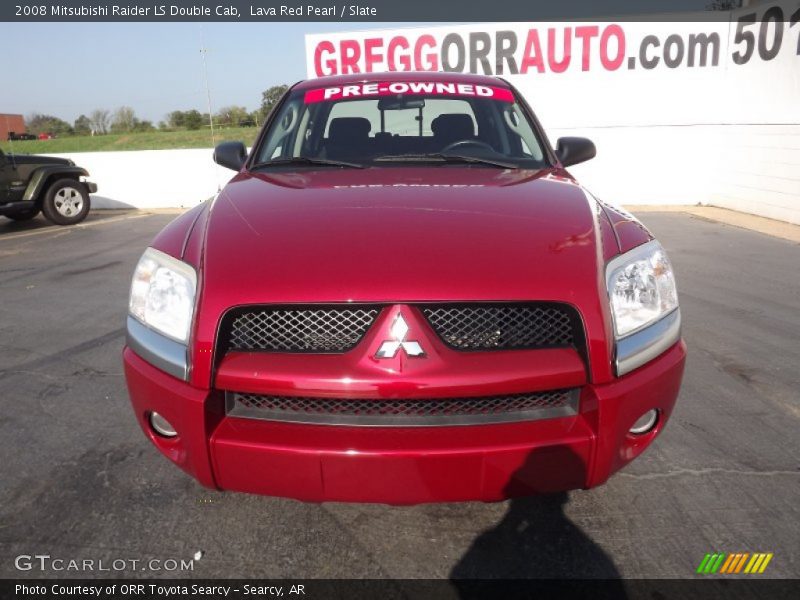 Lava Red Pearl / Slate 2008 Mitsubishi Raider LS Double Cab