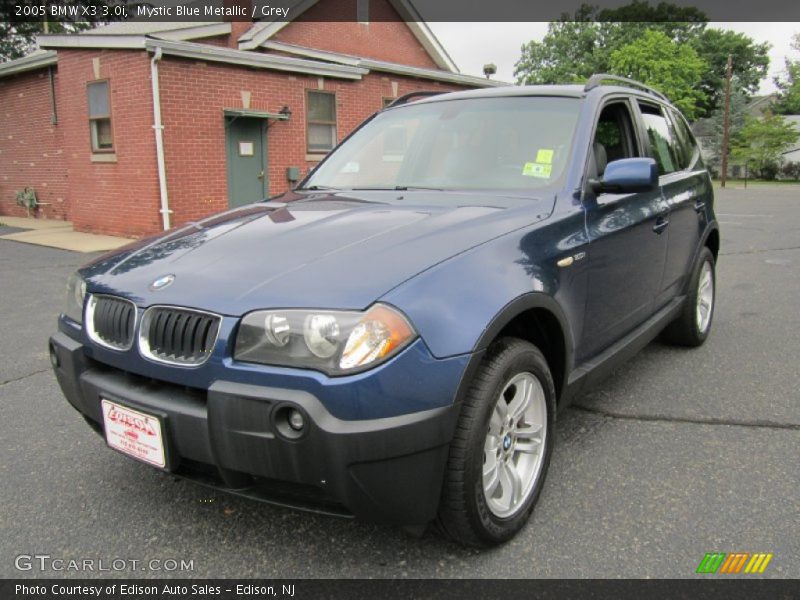 Mystic Blue Metallic / Grey 2005 BMW X3 3.0i