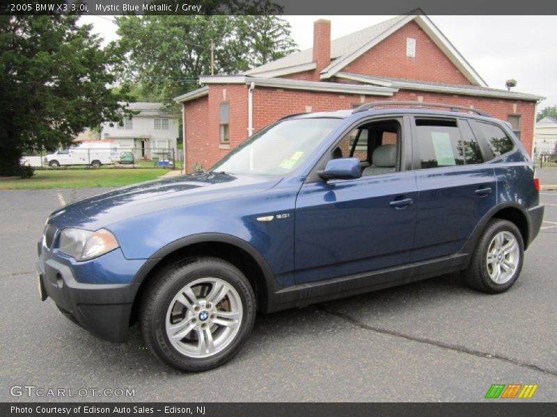 Mystic Blue Metallic / Grey 2005 BMW X3 3.0i