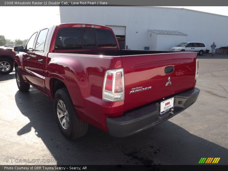 Lava Red Pearl / Slate 2008 Mitsubishi Raider LS Double Cab