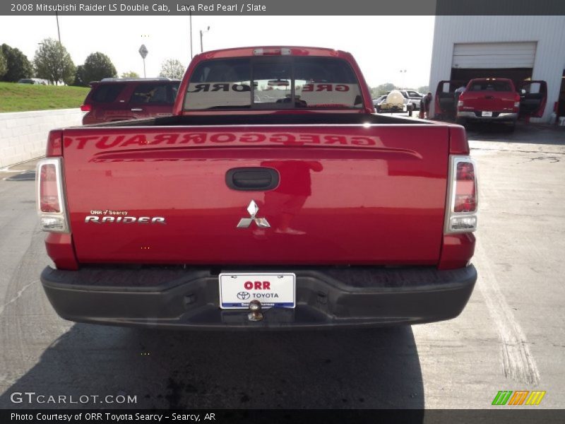 Lava Red Pearl / Slate 2008 Mitsubishi Raider LS Double Cab