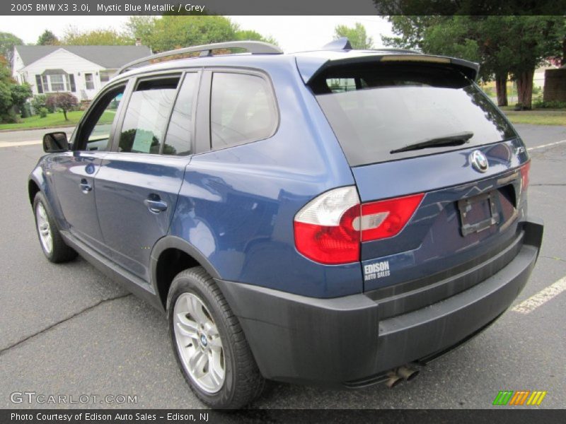 Mystic Blue Metallic / Grey 2005 BMW X3 3.0i