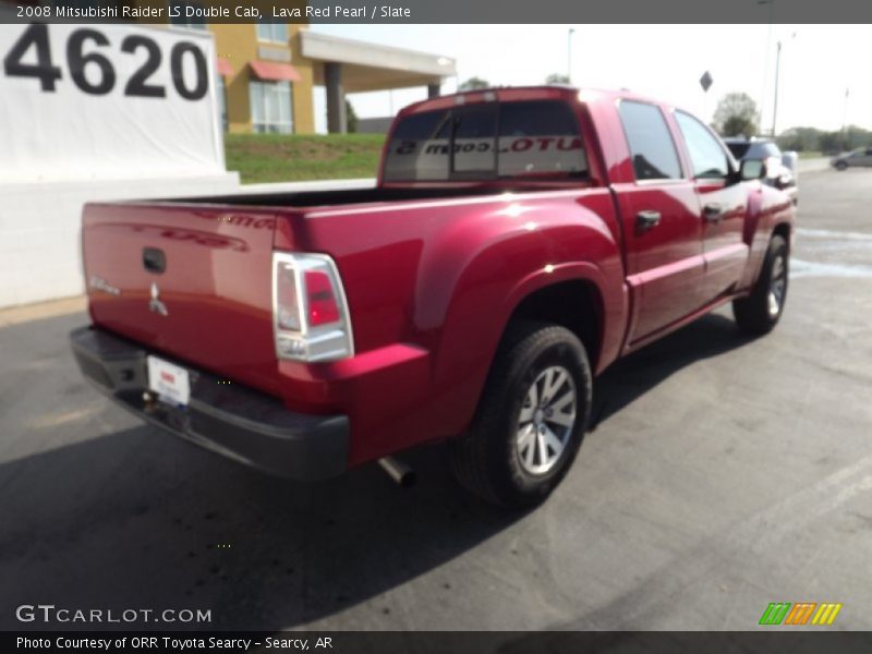 Lava Red Pearl / Slate 2008 Mitsubishi Raider LS Double Cab