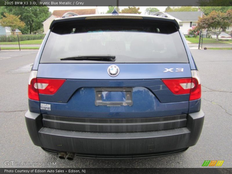 Mystic Blue Metallic / Grey 2005 BMW X3 3.0i
