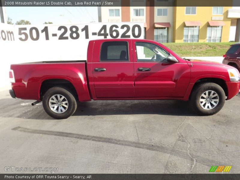Lava Red Pearl / Slate 2008 Mitsubishi Raider LS Double Cab