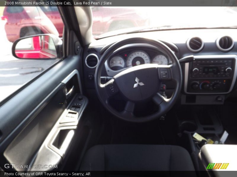 Lava Red Pearl / Slate 2008 Mitsubishi Raider LS Double Cab