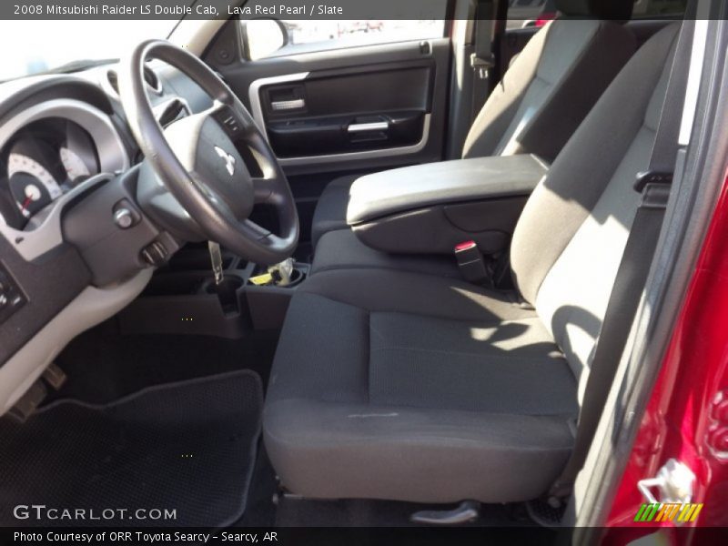 Lava Red Pearl / Slate 2008 Mitsubishi Raider LS Double Cab