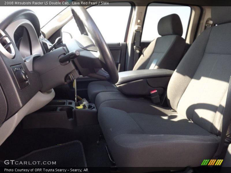 Lava Red Pearl / Slate 2008 Mitsubishi Raider LS Double Cab